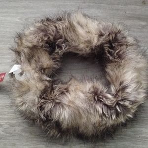 MERONA Neck warmer Brown and cream One Size